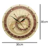 Dekorativ vägg träklocka - kvarts - Prag / Tjeckien astronomi