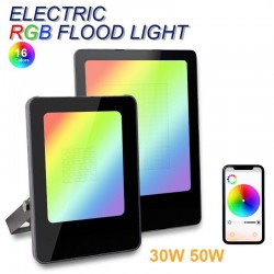 30W - 50W - holofote - LED - RGB - impermeável