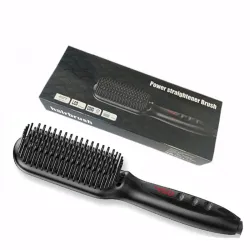 Planchas para el peloCepillo multifuncional para cabello/barba - peine - alisador - con ajuste de temperatura