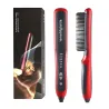 Brosse à cheveux/barbe multifonctionnelle - peigne - lisseur - avec réglage de la température