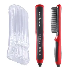 Multifunctional hair / beard brush - comb - straightener - with temperature adjustmentHair straighteners