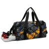 Stilig reiseveske - med skorom - stor kapasitet - vanntett - unisex - graffitidesign