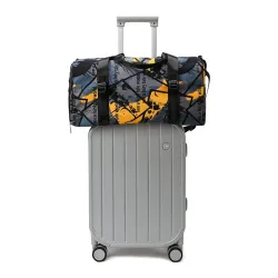 Stylowa torba podróżna - z przegrodą na buty - duża pojemność - wodoodporna - unisex - projekt graffitiTorebki
