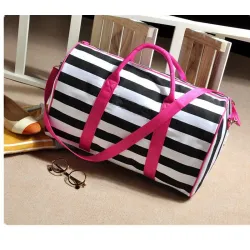 Trendy strand / sport / reiseveske - stripedesign