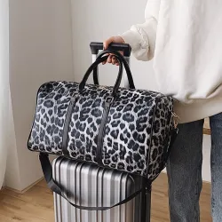 BolsasBolsa de viaje de moda - gran capacidad - estampado de leopardo