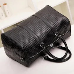 BolsasBolsa de viaje de moda - gran capacidad - cuero - patrón tejido