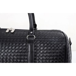 Modische Reisetasche - großes Fassungsvermögen - Leder - Webmuster