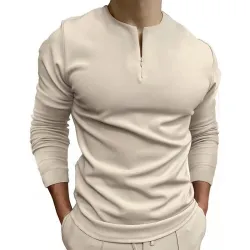 Polo classica - t-shirt manica lunga - con cerniera