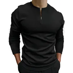 CamisetasPolo clásico - camiseta de manga larga - con cremallera