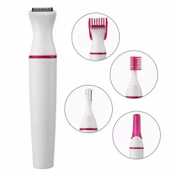 5 In 1 elektrisk epilator for kvinner - trimmer - hårfjerning - øyenbryn - bikini - ben - armhuler