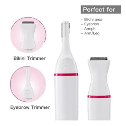 5 i 1 elektrisk epilator til kvinder - trimmer - hårfjerning - øjenbryn - bikini - ben - armhuler