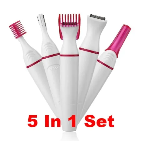 CortapelosDepiladora eléctrica mujer 5 en 1 - recortador - depilación - cejas - bikini - piernas - axilas