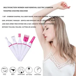 5 i 1 elektrisk epilator til kvinder - trimmer - hårfjerning - øjenbryn - bikini - ben - armhuler