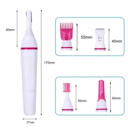 5 In 1 elektrisk epilator för kvinnor - trimmer - hårborttagning - ögonbryn - bikini - ben - armhålor