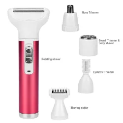 Épilateur électrique femme 5 en 1 - tondeuse nez - sourcils - jambes - aisselles - bikini