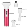 5 i 1 elektrisk kvinneepilator - nesetrimmer - øyenbryn - ben - armhuler - bikini