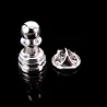 Broche en argent classique - épingle - conception d'échecs