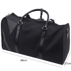 Fasjonabel reise-/sportsekk - vanntett nylon - stor kapasitet