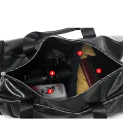 BolsasElegante bandolera de viaje/deporte - con espacio para guardar zapatos - gran capacidad - piel