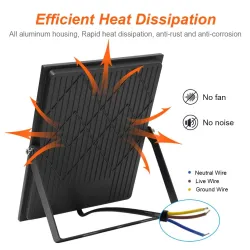 LED flomlys - vanntett arbeidslys - RGB - AC220V - 30W - 50W - 100W - 200W