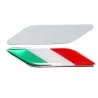 PegatinasBandera italiana 3D - insignia - emblema - pegatina para coche - Italia - 2 piezas