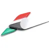 PegatinasBandera italiana 3D - insignia - emblema - pegatina para coche - Italia - 2 piezas
