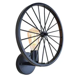Kinkiet retro - lampa metalowa - industrialne kołoKinkiety