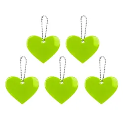 llaveroLlavero reflectante en forma de corazón - 5 piezas