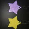Reflekterende nøkkelring - stjerneformet - barnesikkerhet - 5 stk