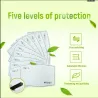 Máscaras faciais / bucais - reutilizáveis - antibacterianas - com filtro PM 2.5 - 4 peças