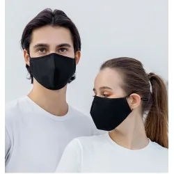 Máscaras faciais / bucais - reutilizáveis - antibacterianas - com filtro PM 2.5 - 4 peças