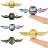Girador de mão - brinquedo anti-stress de metal - pomo de ouro - asas de anjo