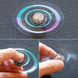 Hand fidget spinner - metall anti-stress leketøy - golden snitch - englevinger