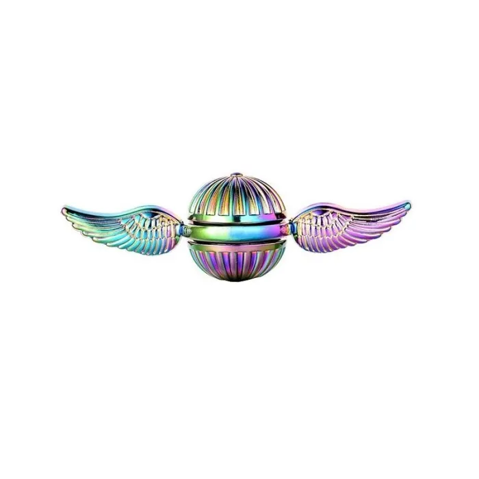 Hand fidget spinner - metall anti-stress leketøy - golden snitch - englevinger