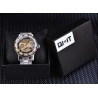 WINNER - montre de luxe - mécanique - lumineuse - avec diamants - design squelette transparent - avec boîte