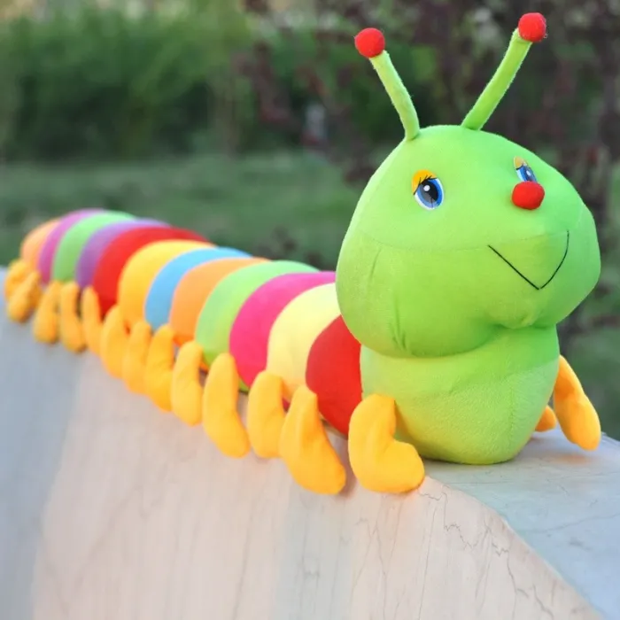 Animales de pelucheOruga de colores - peluche - 50 cm