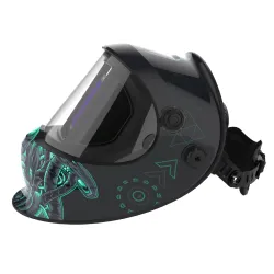Maschera per saldatura auto-oscurante - solare - batteria Li automatica - true color - 4 sensori