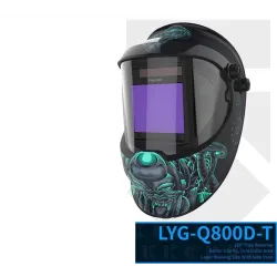 Maschera per saldatura auto-oscurante - solare - batteria Li automatica - true color - 4 sensori