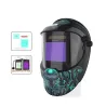 Capacete de soldagem com escurecimento automático - solar - bateria Li automática - cor verdadeira - 4 sensores
