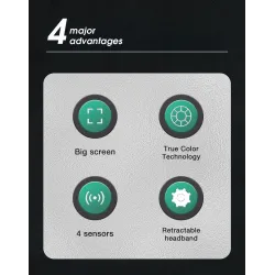 Capacete de soldagem com escurecimento automático - solar - bateria Li automática - cor verdadeira - 4 sensores