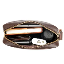 Elegant skulderveske i skinn - S - M - L