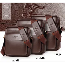 Elegant skulderveske i skinn - S - M - L