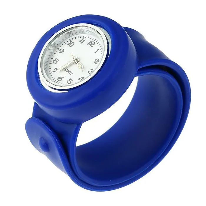 Relógio infantil de silicone - pulseira de encaixe