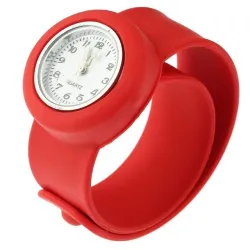 Relógio infantil de silicone - pulseira de encaixe