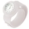 Relógio infantil de silicone - pulseira de encaixe