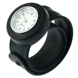 Relógio infantil de silicone - pulseira de encaixe