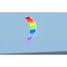 Rainbow beach kite - sport - nylon