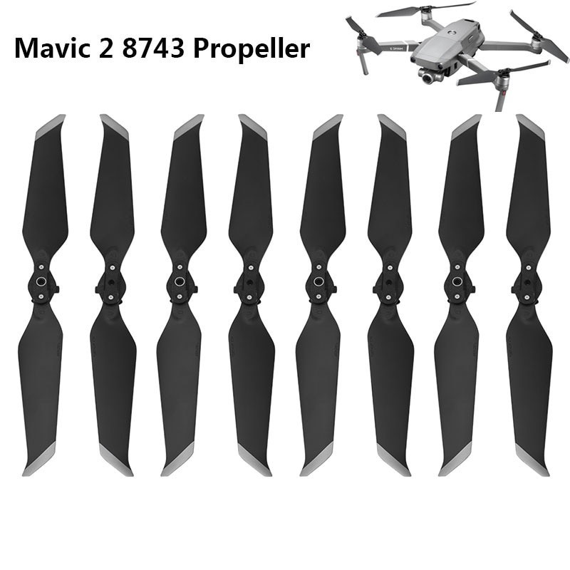 DJI Mavic 2 Pro Zoom - 8743 hélices - dobrável - baixo ruído - liberação rápida - 4 - 8 peças