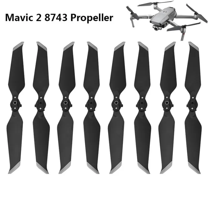 DJI Mavic 2 Pro Zoom - 8743 hélices - pliable - silencieux - dégagement rapide - 4 - 8 pièces