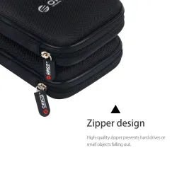 Saco de armazenamento protetor HDD de 2,5 polegadas - com zíper